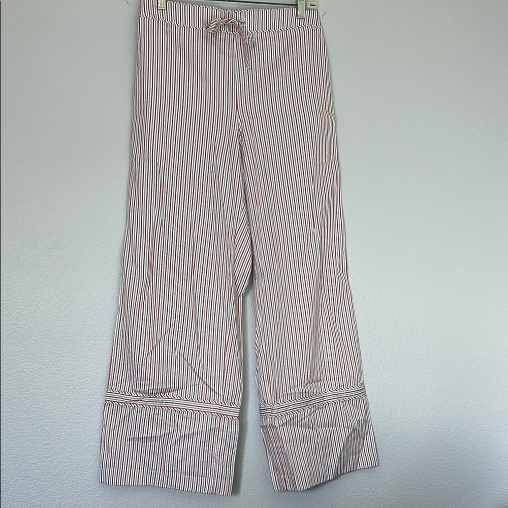 La Ligne Bonne Nuit Pajama Pants White Periwinkle, and Red Casual Loungewear S